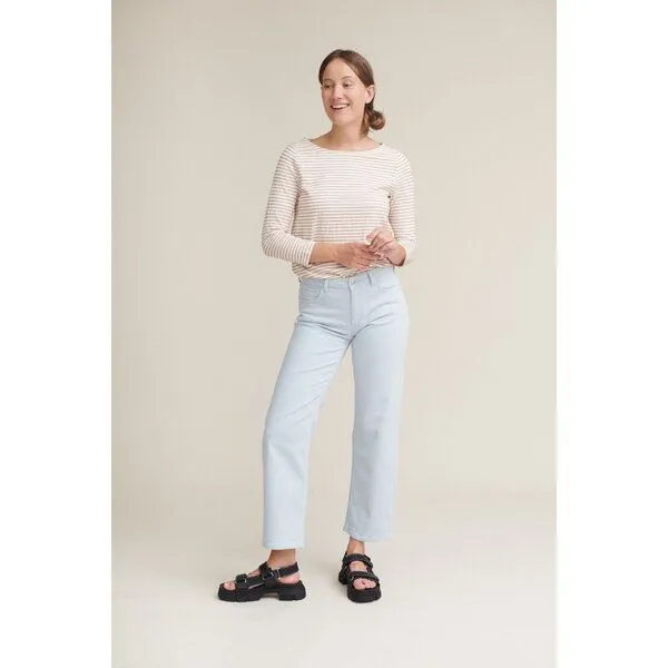 Basic Apparel Basic Apparel Mom-Fit Jeans ELISA aus Bio-Baumwolle, Blau (celestial blue), – Produktbild 2 von 3