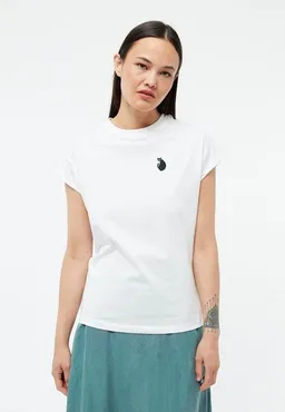 Givn Berlin Givn Berlin T-Shirt GBLAILA (ANGRY CAT) aus Bio-Baumwolle mit Stickerei - White – Produktbild 1 von 1