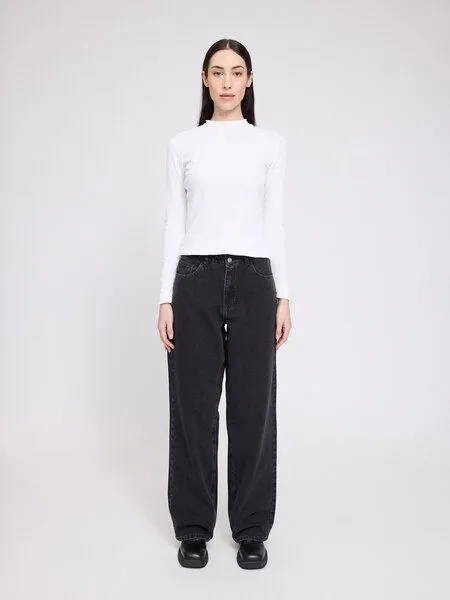 Mazine Mazine Damen Jeans im Wide Leg-Style aus 100% Bio-Baumwolle, Dark grey (grau), – Produktbild 4 von 4