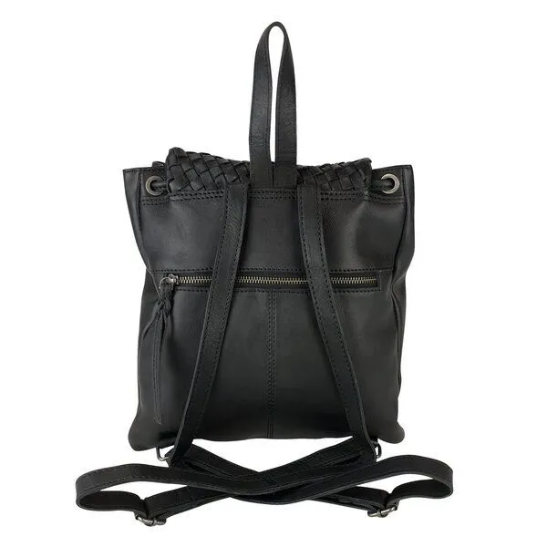 manbefair manbefair Rucksack Rosalie Leder, Schwarz, – Produktbild 4 von 4