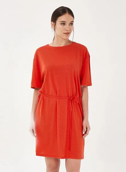 ORGANICATION ORGANICATION Jerseykleid aus TENCEL Lyocell mit Bio-Baumwolle, Red, – Produktbild 1 von 3