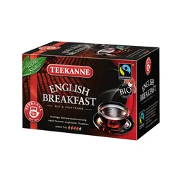 Teekanne Teekanne Fairtrade English Breakfast, Bio-Schwarztee-Mischung, 20 Teebeutel im Kuvert – Produktbild 1 von 1