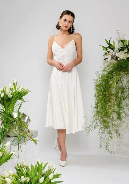 Atelier SNOW Atelier SNOW Zweiteiliges Brautkleid Trägertop Lily-Alyssien – Produktbild 4 von 4