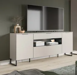 Inn.Furn Lowboard Morena (TV Unterschrank in Sand / Kaschmir, Breite 185 cm, bis 70 Zoll), mit Komforthöhe und Soft-Close-Funktion – Produktbild 1 von 1