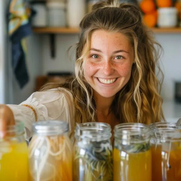 Wellness-Drinks Bio Wasserkefir mit Kefirkristallen (mittel) – Produktbild 3 von 4