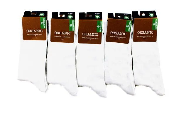 Bruno Barella Bruno Barella GOTS zertifizierte Biobaumwolle Socken weiß in 5er Pack – Produktbild 2 von 2