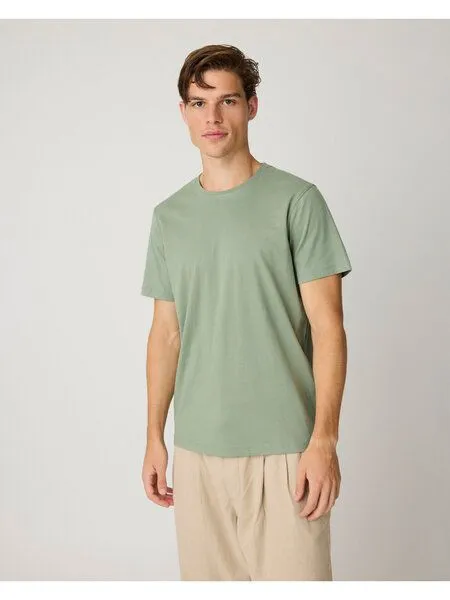 KnowledgeCotton Apparel KnowledgeCotton Apparel Basic T-Shirt, Lily pad, – Produktbild 4 von 4