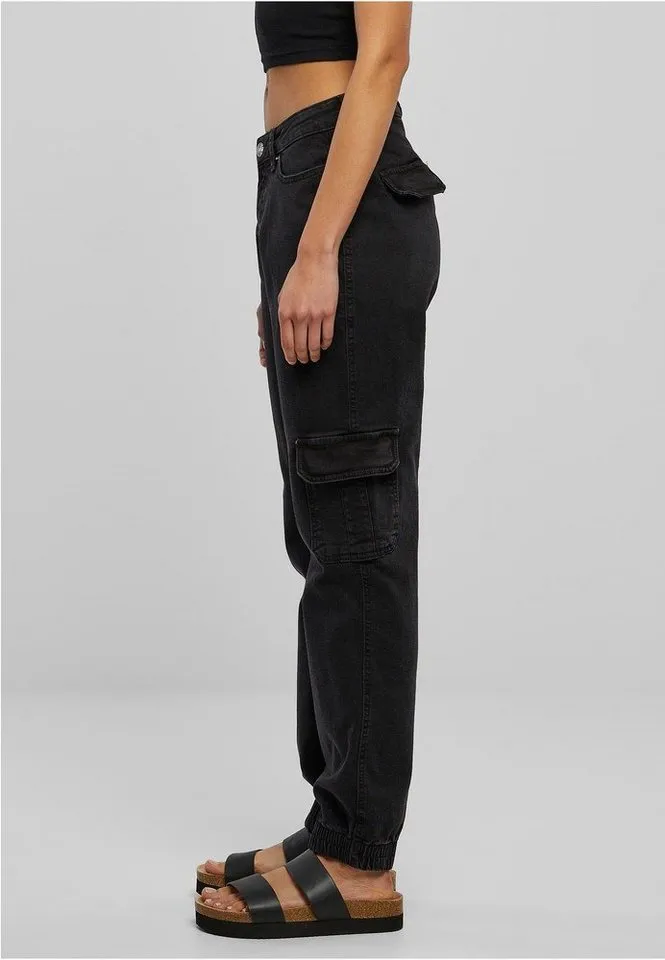 Urban Classics Urban Classics Cargohose Organic Stretch Denim Cargo, Schwarz, – Produktbild 2 von 5