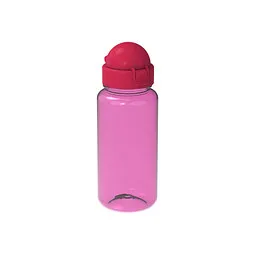 elasto elasto Trinkflasche Junior, 400 ml, RENEW, transparent-rot/pink, Rot / transparent, – Produktbild 1 von 1