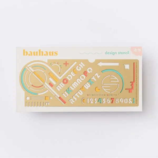another studio another studio Design Schablone / Zeichnungsvorlage aus Messing, Art bauhaus, – Produktbild 1 von 4