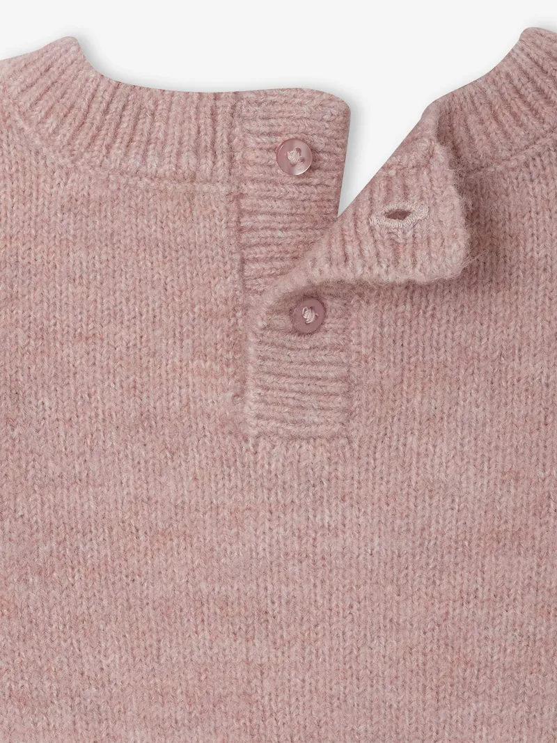 Vertbaudet Vertbaudet Baby Pullover mit Jacquard-Muster, Altrosa, – Produktbild 4 von 4