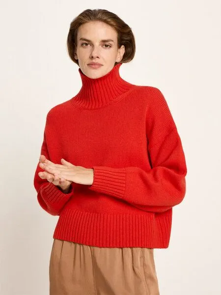 LANIUS LANIUS Oversized Pullover, Red alert, – Produktbild 1 von 5