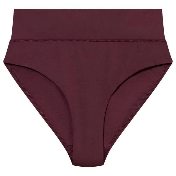 Dedicated DEDICATED High Waist Bikini-Hose Slite, Burgundy, – Produktbild 1 von 4