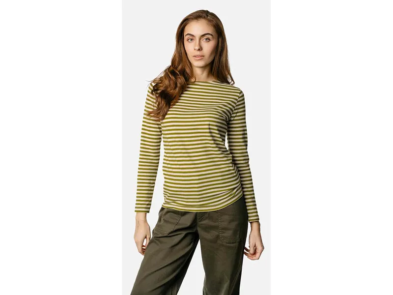 Living Crafts Living Crafts - Damen Langarm-Shirt (100% Bio-Baumwolle), Gestreift, – Produktbild 6 von 8