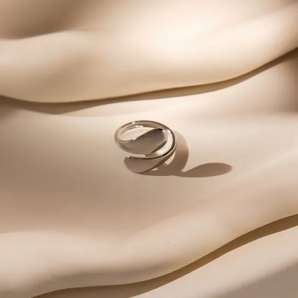 ELEKTROPULLI Elektropulli Größenvariabler Shine Ring, Silber, – Produktbild 2 von 3