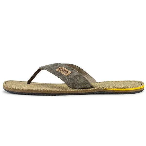 Doghammer Doghammer Nachhaltige Zehentrenner-Sandale Gamsbleame Leather, Greyish (braun), – Produktbild 1 von 3