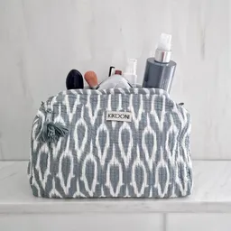 KIKOONI KIKOONI handgefertigte Kosmetiktasche "Positive Grey" – Produktbild 1 von 1