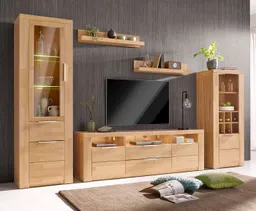 OTTO home Wohnwand Zara, (Set, 5-St), teilmassives Holz – Produktbild 1 von 1