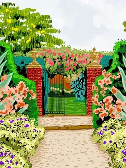 Photocircle Photocircle Poster / Leinwandbild - Gated Garden – Produktbild 1 von 1