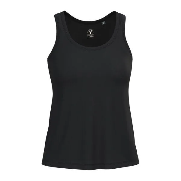 YTWOO YTWOO Slim Fit Damen Top, Schwarz, – Produktbild 1 von 2