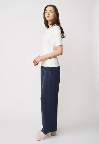 LANA Organic LANA Organic Basic Shirt aus Bio Baumwolle für Damen, Modell Vinnie, Ecru, – Produktbild 4 von 4