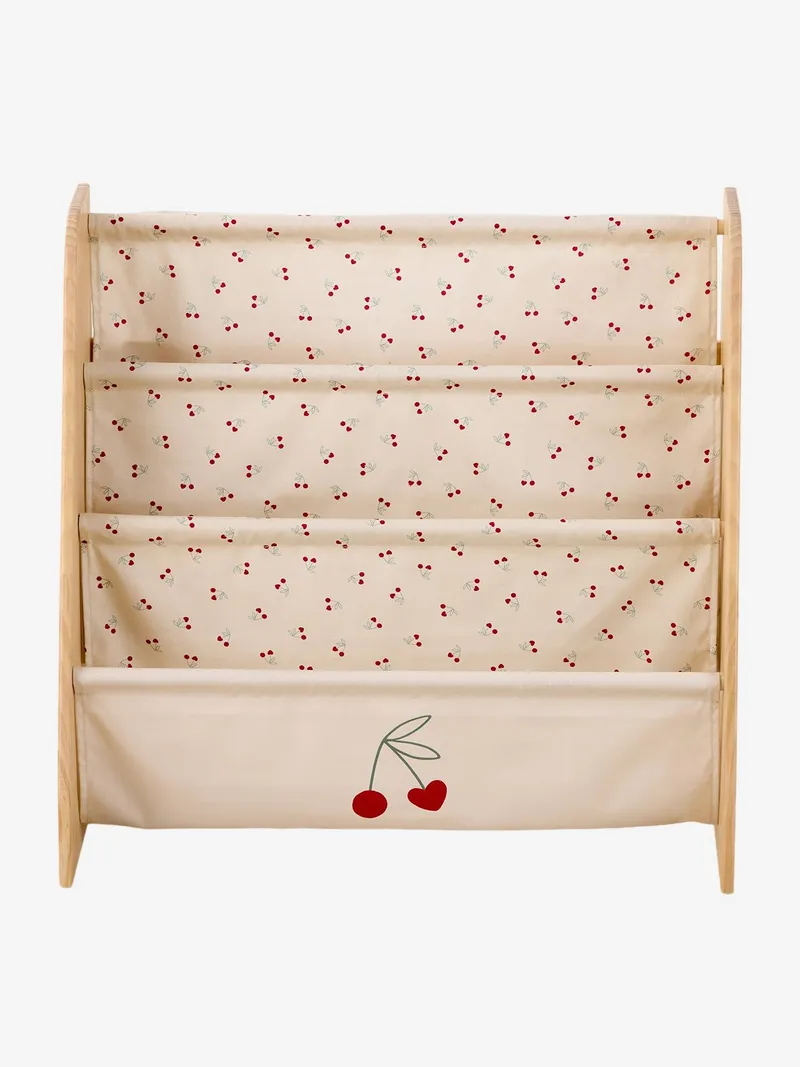 Vertbaudet Bücherregal mit Stofftaschen, Weiß bedruckt, – Produktbild 3 von 4