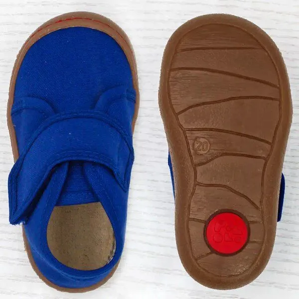 Pololo Pololo Halbschuh/ Lauflerner "Primero" aus Baumwolle, Größen 20-27, Blau, – Produktbild 4 von 4