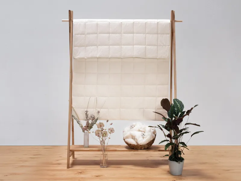 allnatura allnatura Baumwoll-Leicht-Bettdecke "Cotona" 140x200 cm, Weiß, – Produktbild 2 von 2
