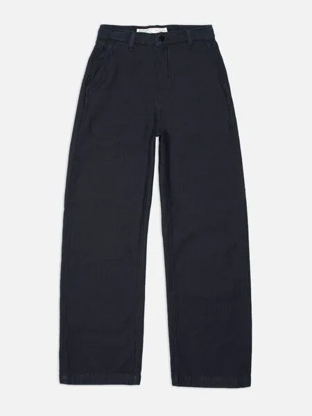 Nudie Jeans Nudie Jeans Wendy Pants aus Biobaumwolle - Back Sateen Indigo – Produktbild 1 von 4