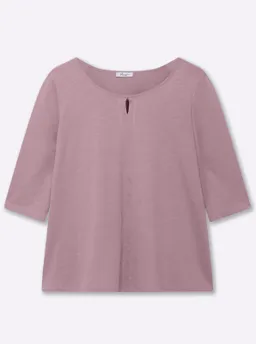 sheego 3/4-Arm-Shirt malve – Produktbild 1 von 1