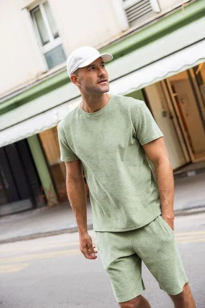 DIRTS dirts Terry T-Shirt, Sage green, – Produktbild 2 von 4