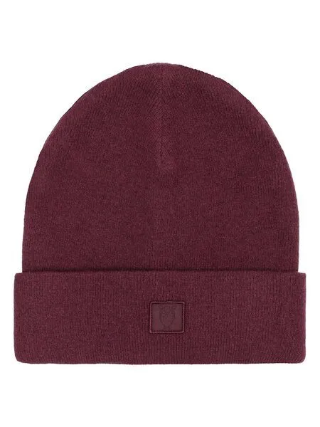 KnowledgeCotton Apparel KnowledgeCotton Apparel Mütze - LEAF Beanie organic wool - GOTS, Fig, – Produktbild 4 von 4