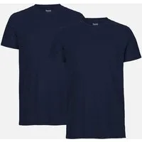 Neutral NEUTRAL® Doppelpack Herren Bio Tshirt - Bio Baumwolle, Navy, – Produktbild 1 von 2