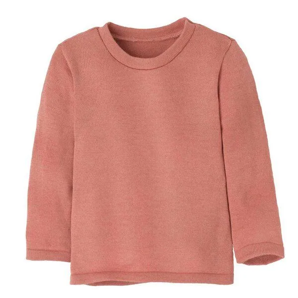 Disana disana Kinder Strick-Pullover Uni kbT-Merinowolle, Softpink, – Produktbild 1 von 3