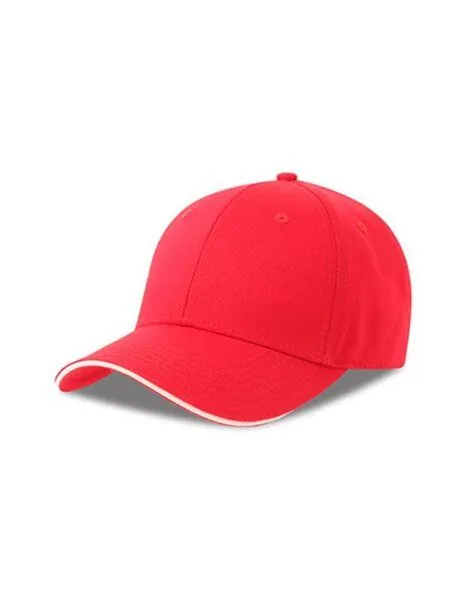 Atlantis Headwear Atlantis Headwear Damen / Herren Sport Cap Baumwolle Metallverschluss, Rot, – Produktbild 1 von 3