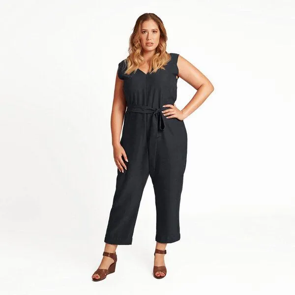 WiDDA berlin WiDDA berlin Modischer Overall ENIBAS aus TENCEL® in zwei Farbvarianten, Dunkelblau, – Produktbild 2 von 4