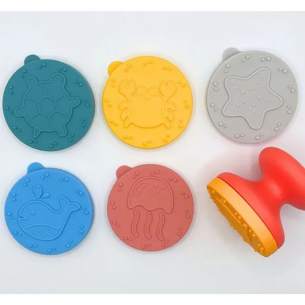 PETIKIDS PETIKIDS Silikonstempel aus dem Meer, Rosa, – Produktbild 1 von 4