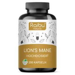 Raibu Natural Raibu Natural Lions Mane | 200 Kapseln – Produktbild 1 von 1