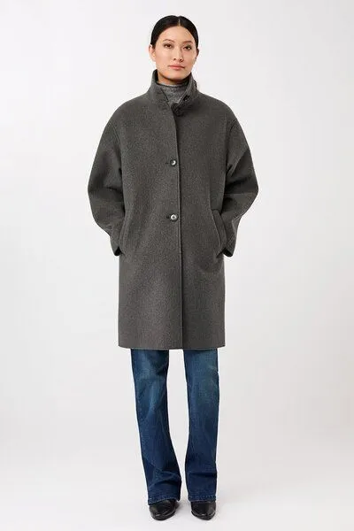 LangerChen LangerChen Kurzer Mantel aus Walk mit Membran, Platinum (grün), – Produktbild 1 von 4