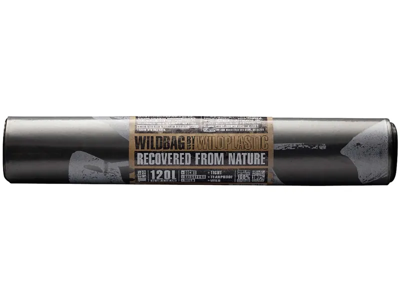 Wildplastic Wildplastic Müllbeutel "Wildbag" 120 l aus Recyclingkunststoff, 10 Stk. – Produktbild 1 von 1