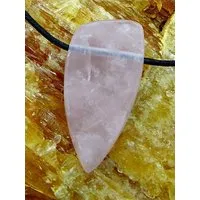 OneWorldMinerals OneWorldMinerals Freudentränen, handgeschliffener Rosenquarz Schmuckanhänger – Produktbild 1 von 2
