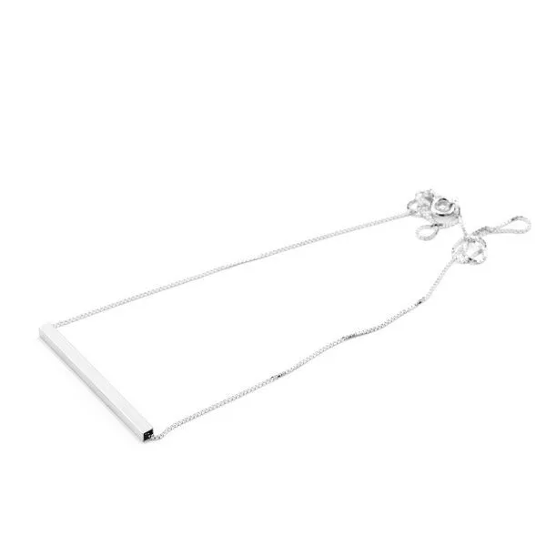Jonathan Radetz Jewellery Jonathan Radetz Jewellery Kette Square, Silber 925, Sterlingsilber, Länge 43 - 53 cm, Handmade in Germany – Produktbild 3 von 4