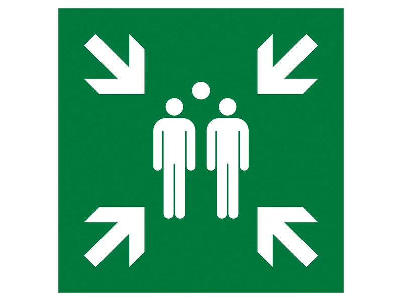 Exacompta Exacompta Hinweisschild "Sammelstelle" 700µ, PP, 30 x 30 cm – Produktbild 1 von 1