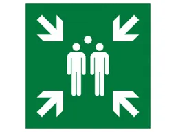 Exacompta Exacompta Hinweisschild "Sammelstelle" 700µ, PP, 30 x 30 cm – Produktbild 1 von 1