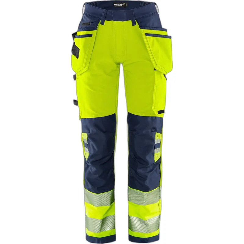 Fristads Hochsichtbare Arbeitshose Klasse 2 Damen Fristads Outdoor 2664 GSTP, Gelb, – Produktbild 1 von 1
