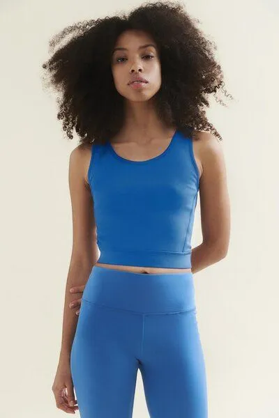 Wellicious Wellicious New 3/4 Crop Top, Shoreline blue, – Produktbild 1 von 2
