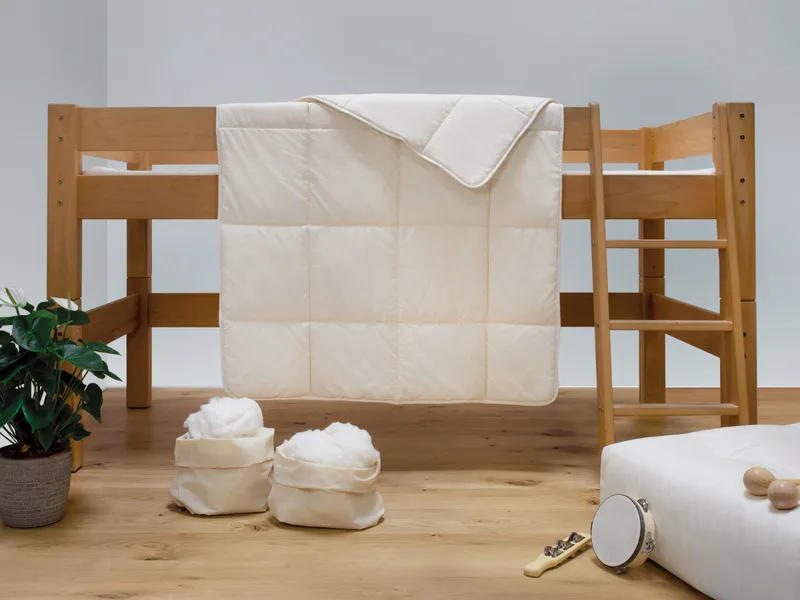 allnatura allnatura Baumwoll-Kinder-Bettdecke "Cotona" - Schnäppchen 2092-06993 | Leicht | 80x80 cm – Produktbild 2 von 2
