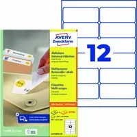 Avery Zweckform 300 Stick+Lift Etiketten 99,1 x 42,3 mm, A4 – Produktbild 3 von 3