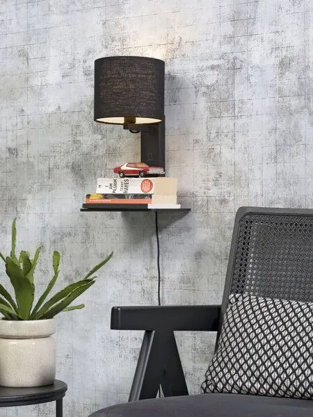 GOOD&MOJO GOOD&MOJO Wandlampe Andes, Schwarz, – Produktbild 3 von 4