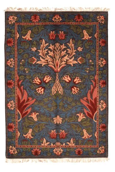 Rugtales Nepal „Rugtales“ aus Schurwolle, Schwarz, – Produktbild 3 von 4